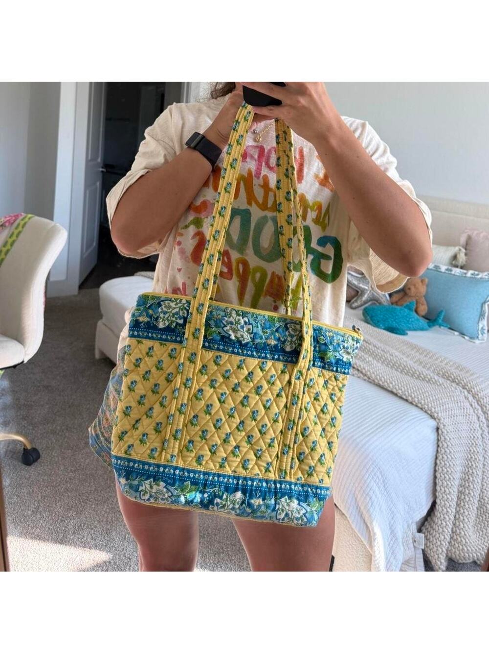 Vintage Vera Bradley Tote Bag "Katherine"